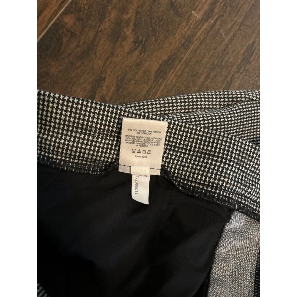 Express Black & White Houndstooth Cropped Pants - Picture 7 of 11